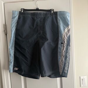 Aeropostale Men's Navy and Light Blue Board Shorts